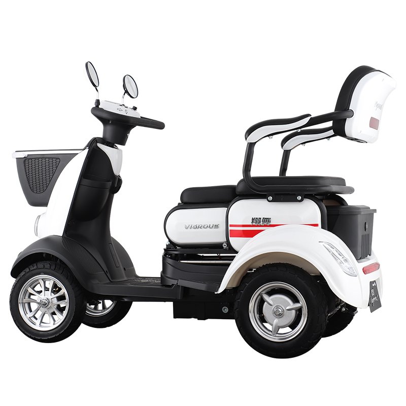Xiangwu Two-seat Hooded Electric Vehicle Electromagnetic Brakes Elderly Disabled Rides Electric Tricycle