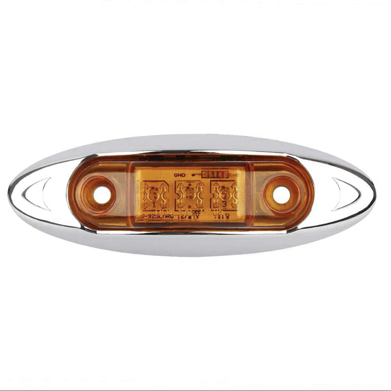 12-24V 3 LED Side Marker Lights Warning Tail Light Auto Car External Lights for Trailer Truck Lorry Yellow White Red