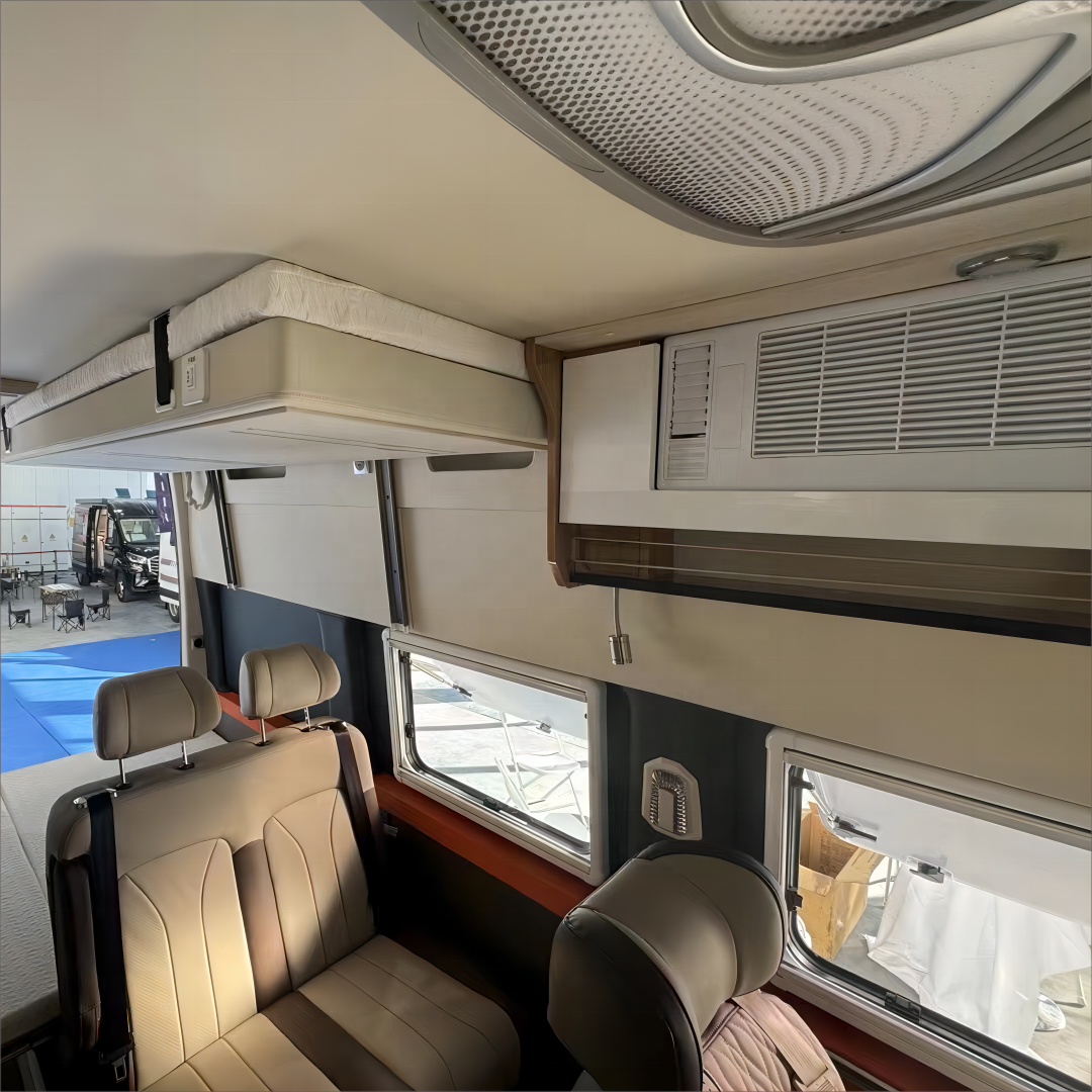 QXN RV V348-Diesel Used 6-Seater Bus Hydraulic Steering Automatic Gearbox Turbo Engine Leather Seats R16 Tires RWD Diesel Fuel