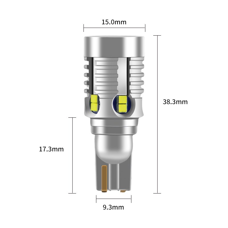 R8 New Design T15 Led Bulb T15-03 High Power 9W 9800lm CSP 2020*12SMD Car Led Light Canbus White Yellow Car Lighting System