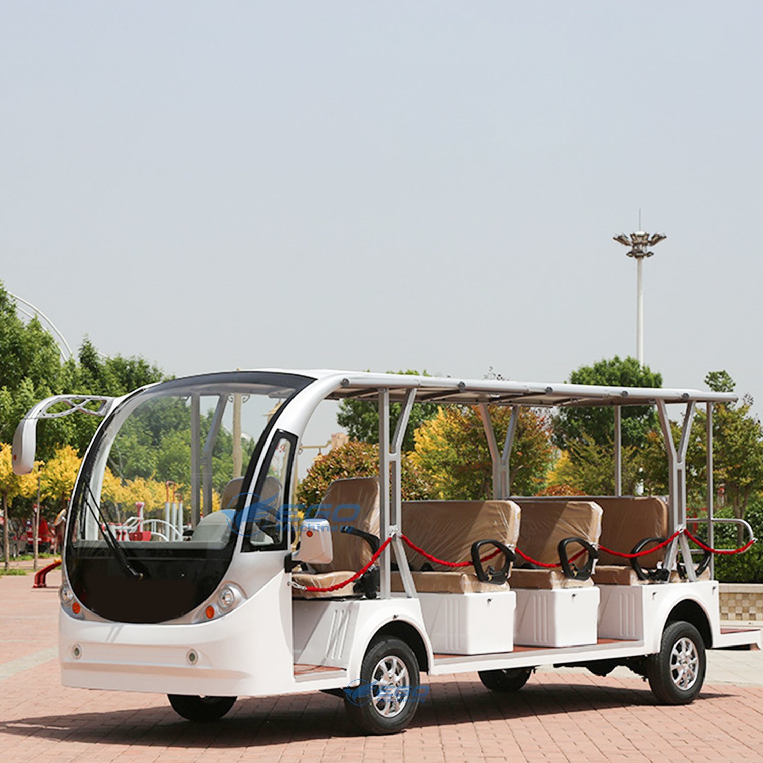 2025 Hot Sell New Energy 23 Seater Sightseeing Bus Luxury Scenic Reception Electric Bus with CE Certificate