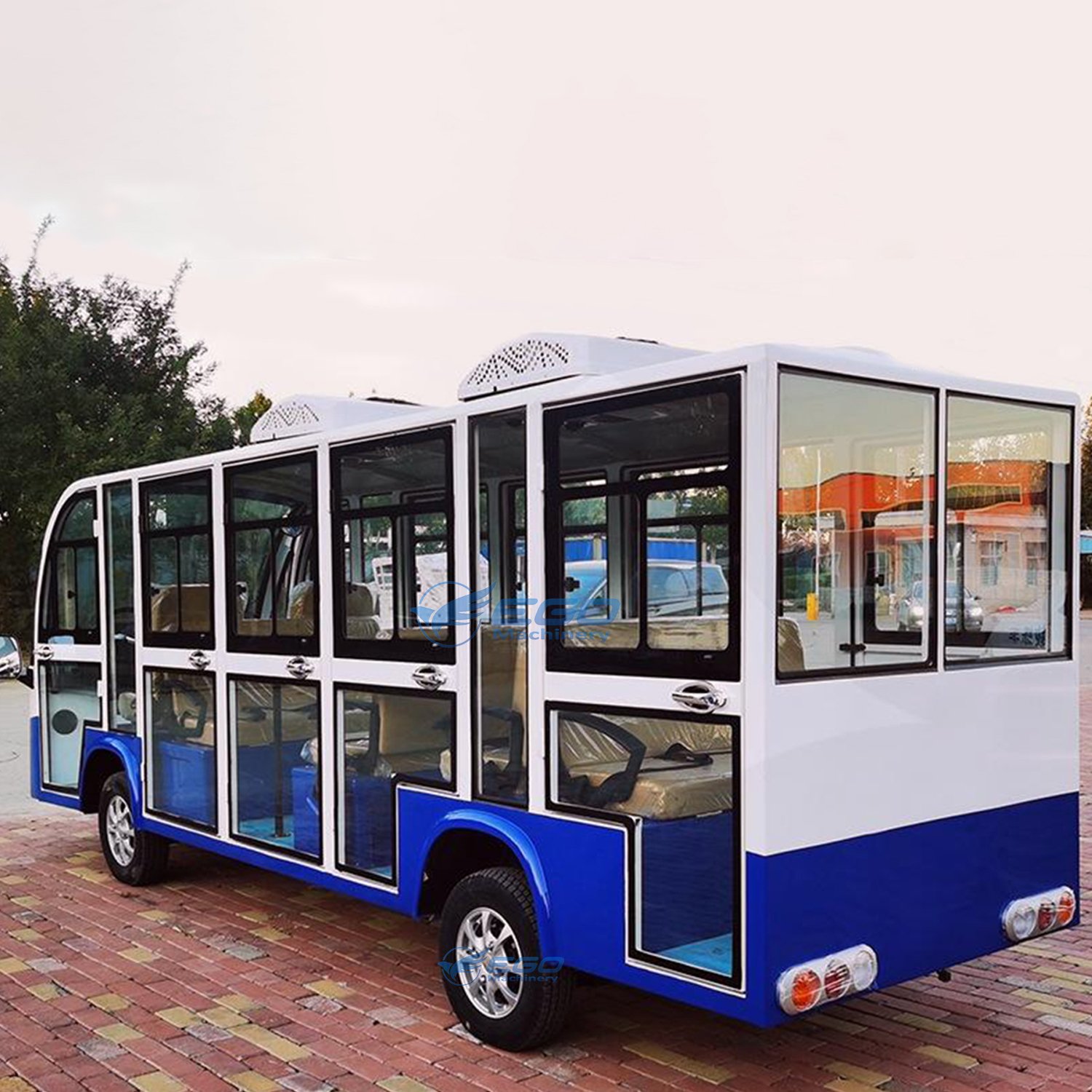 2025 Hot Sell New Energy 23 Seater Sightseeing Bus Luxury Scenic Reception Electric Bus with CE Certificate
