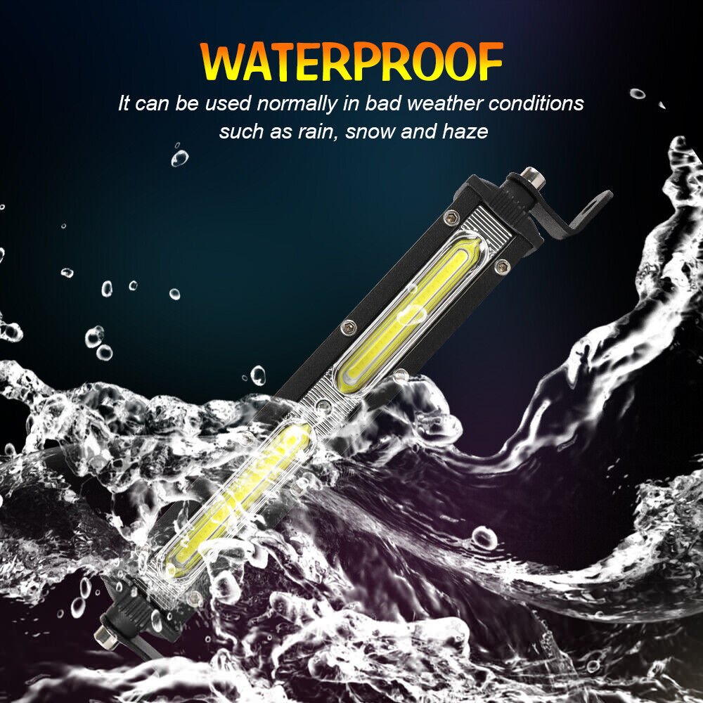 Barra Led off Road 7 Inch 18w Slim Car Work Light Bar Strobe Warning Light Cob Single-row Offroad Suv Truck for Car Parts