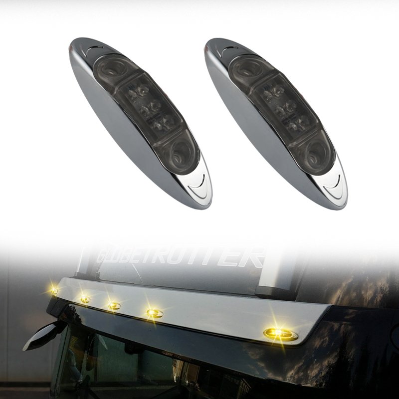 Factory Direct Price Clearance Light Smoke Dark Lens Illuminated Decora Truck Trailer Bus Side Marker Light