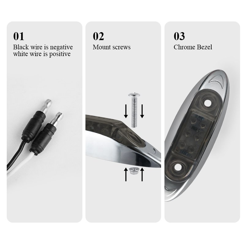 Factory Direct Price Clearance Light Smoke Dark Lens Illuminated Decora Truck Trailer Bus Side Marker Light