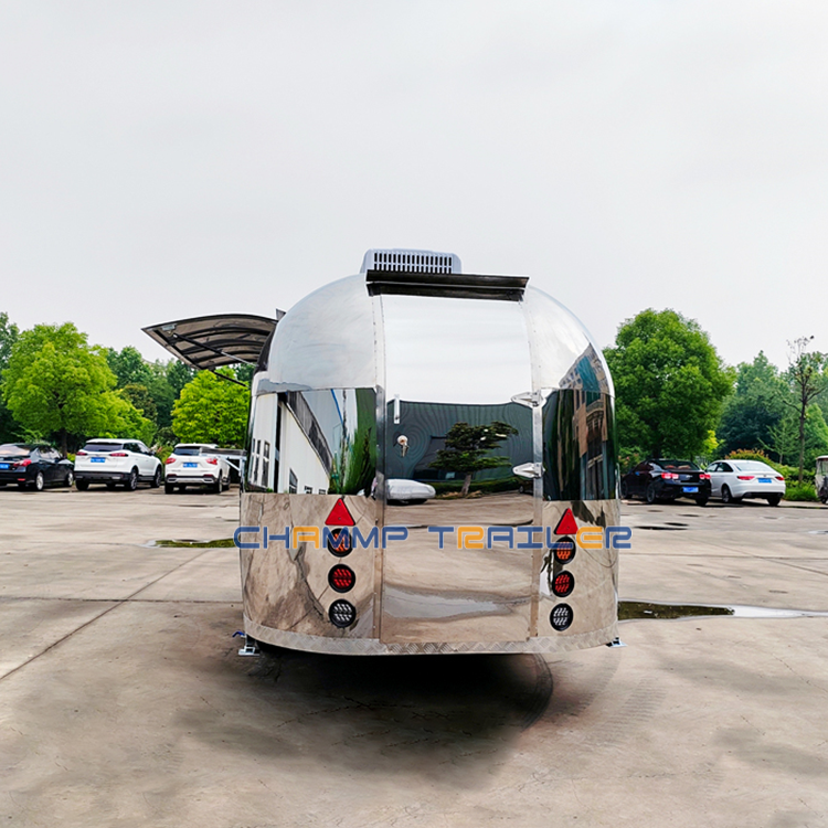 New Type Street Food Trailer for Selling Coffee Van Catering Cart Burgers Ice Cream BBQ Bus Mobile Food Truck Customized