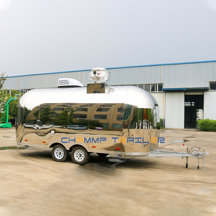 New Type Street Food Trailer for Selling Coffee Van Catering Cart Burgers Ice Cream BBQ Bus Mobile Food Truck Customized