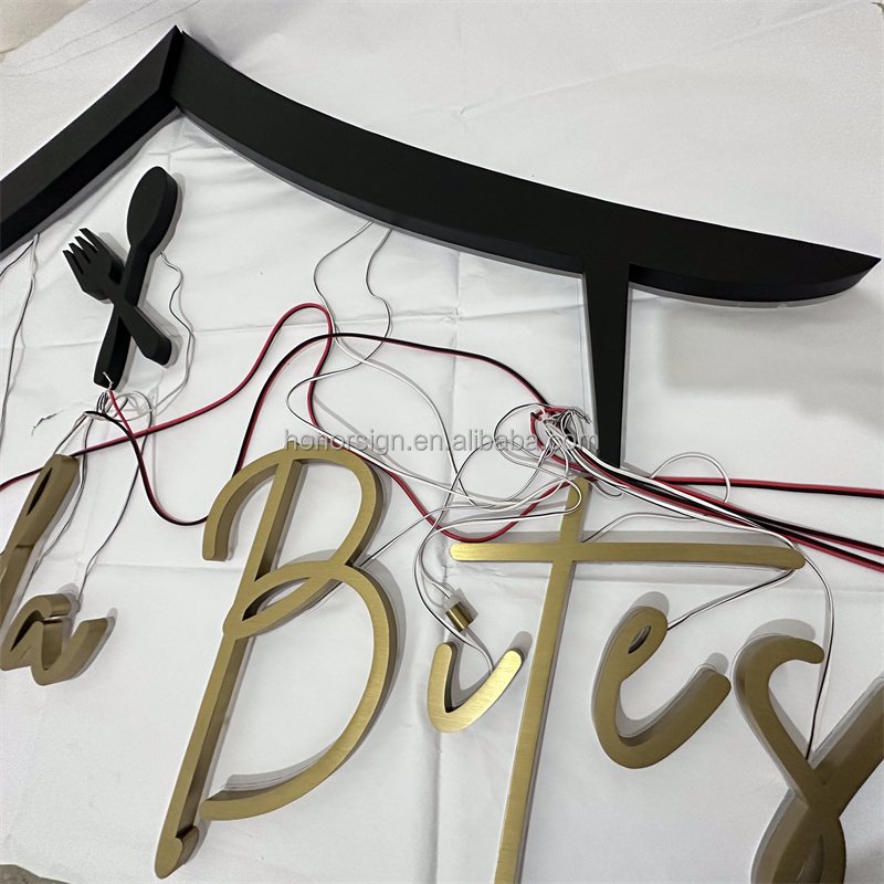 High Brightness 3D Metal Signs Custom Illuminated Sign 3d Channel Letter Sign for Office Company Shop Mall