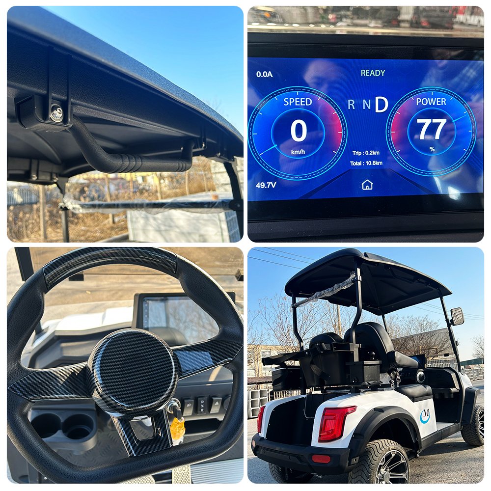 The Latest Models of Pure Electric Four-wheeled Sightseeing Car Scenery Golf Courses Airport Ferries Electric Delivery Buses