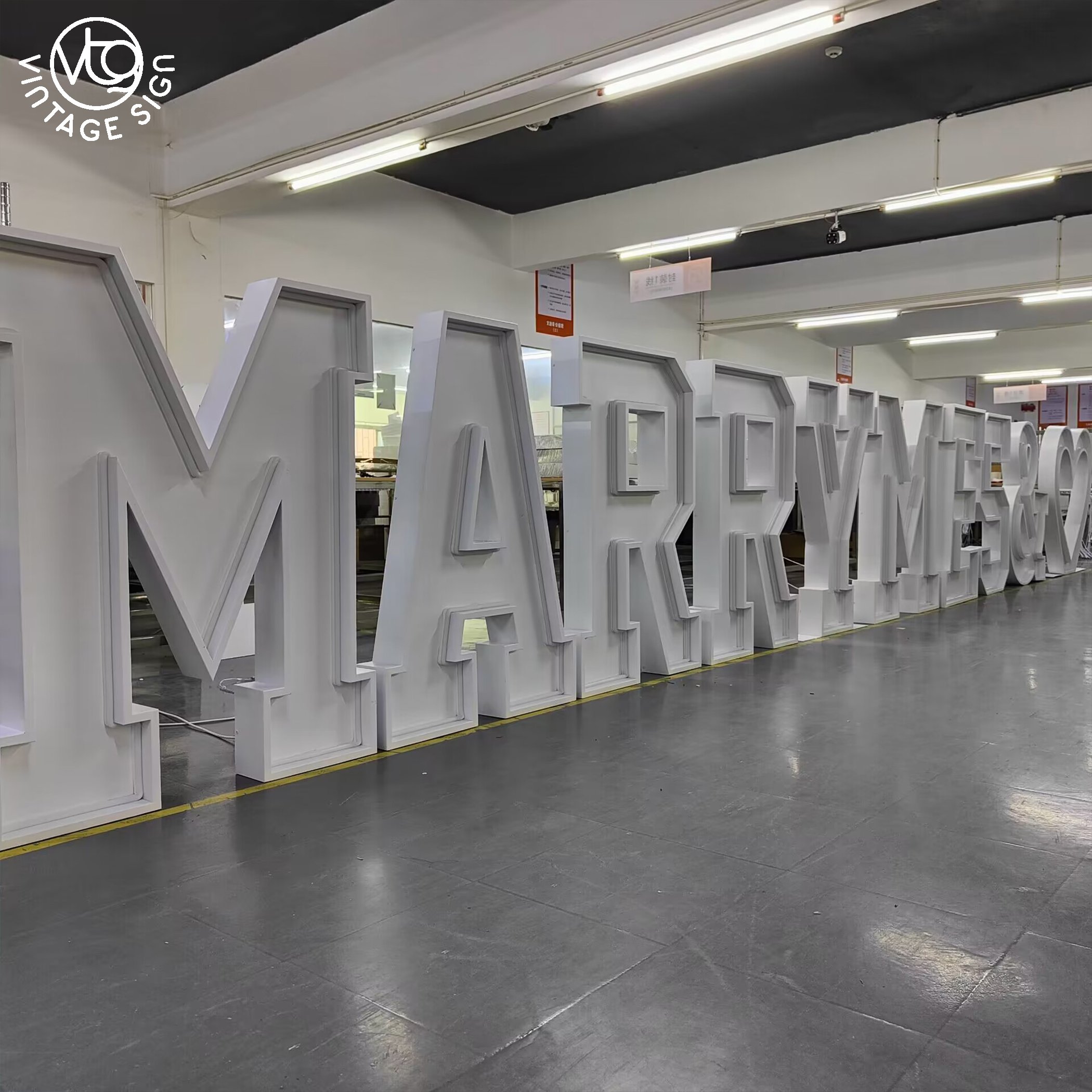 Outdoor Signboard Love Numbers With Lights Decoration Neon Sign Custom Logo Giant Marquee Letters Grad Signage
