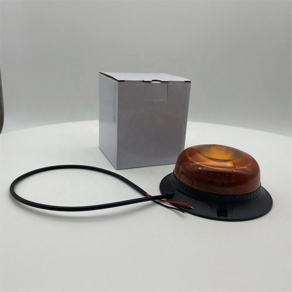 Amber Led Beacon Flashing Light 10v - 110v Forklift Truck Engineering Vehicle Car Rotating Led Strobe Warning Light