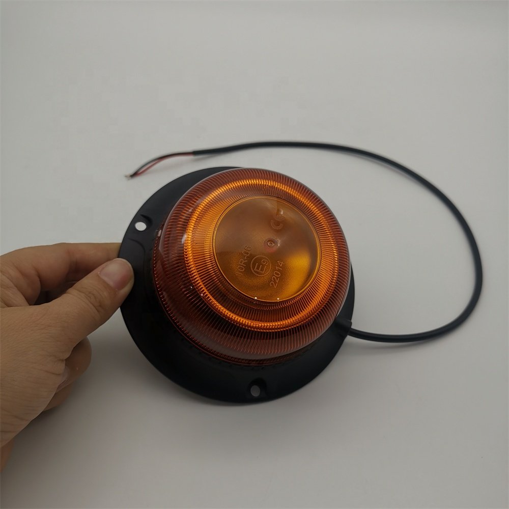 Amber Led Beacon Flashing Light 10v - 110v Forklift Truck Engineering Vehicle Car Rotating Led Strobe Warning Light