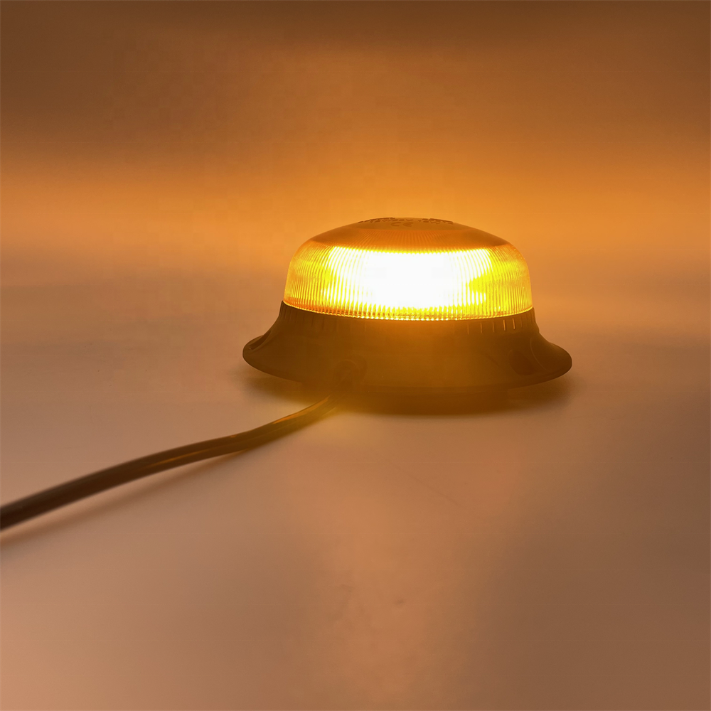 Amber Led Beacon Flashing Light 10v - 110v Forklift Truck Engineering Vehicle Car Rotating Led Strobe Warning Light