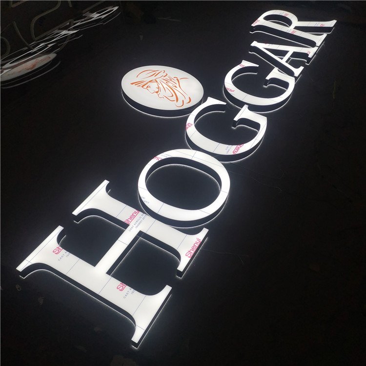 Advertising Shop Name Designs Led Front&backlit Letter Lights Sign Brand Name for Building Sign