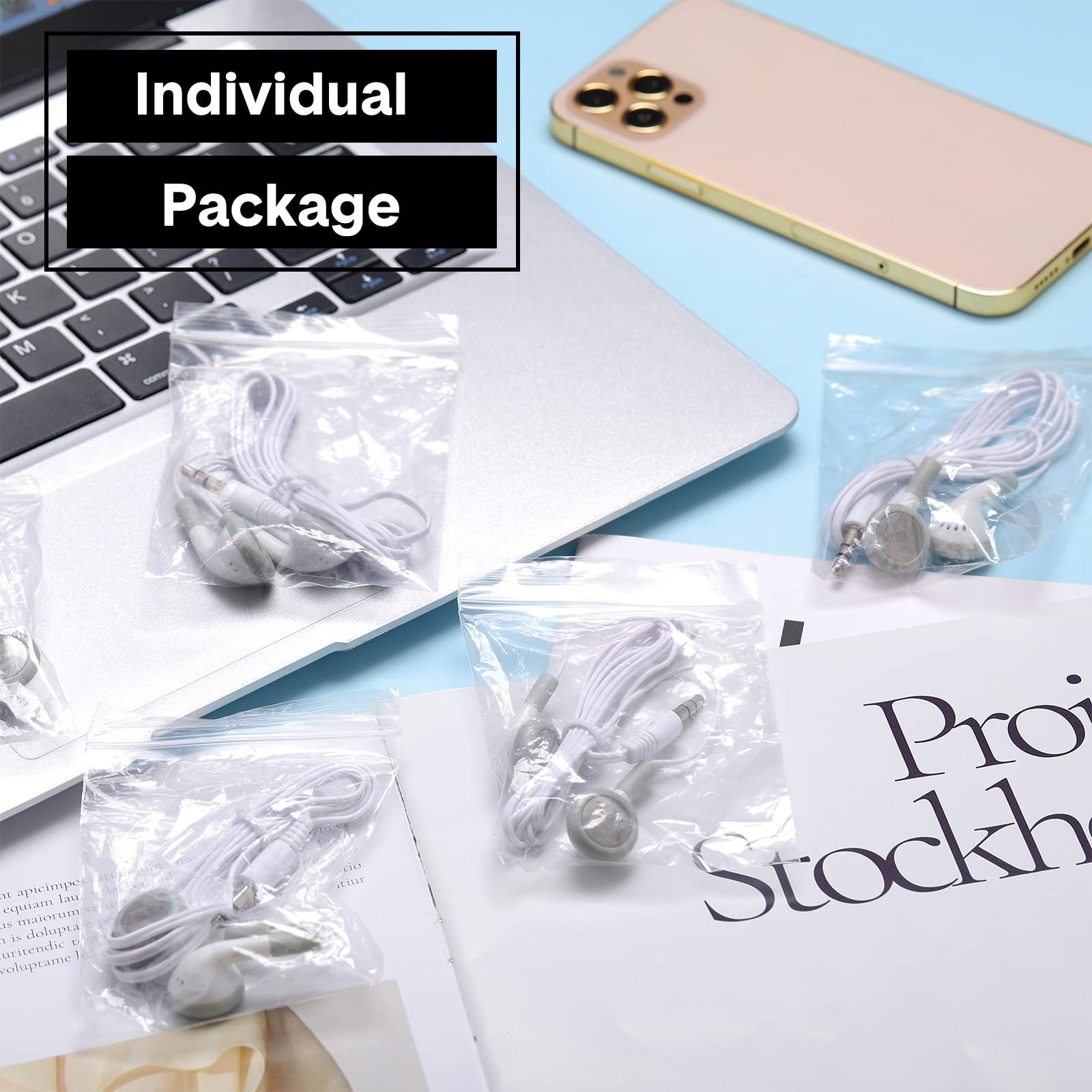 Low Price Disposable Earbuds Aviation Bus Headset Noise Cancelling 15 mm Disposable Wired Mono Earphones