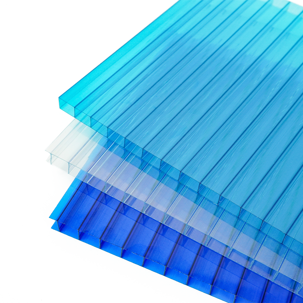 Fireproof Light Transmission Polycarbonate Hollow Sheet Price Bus Stop Building Material Polycarbonate Plastic Roofing Sheet
