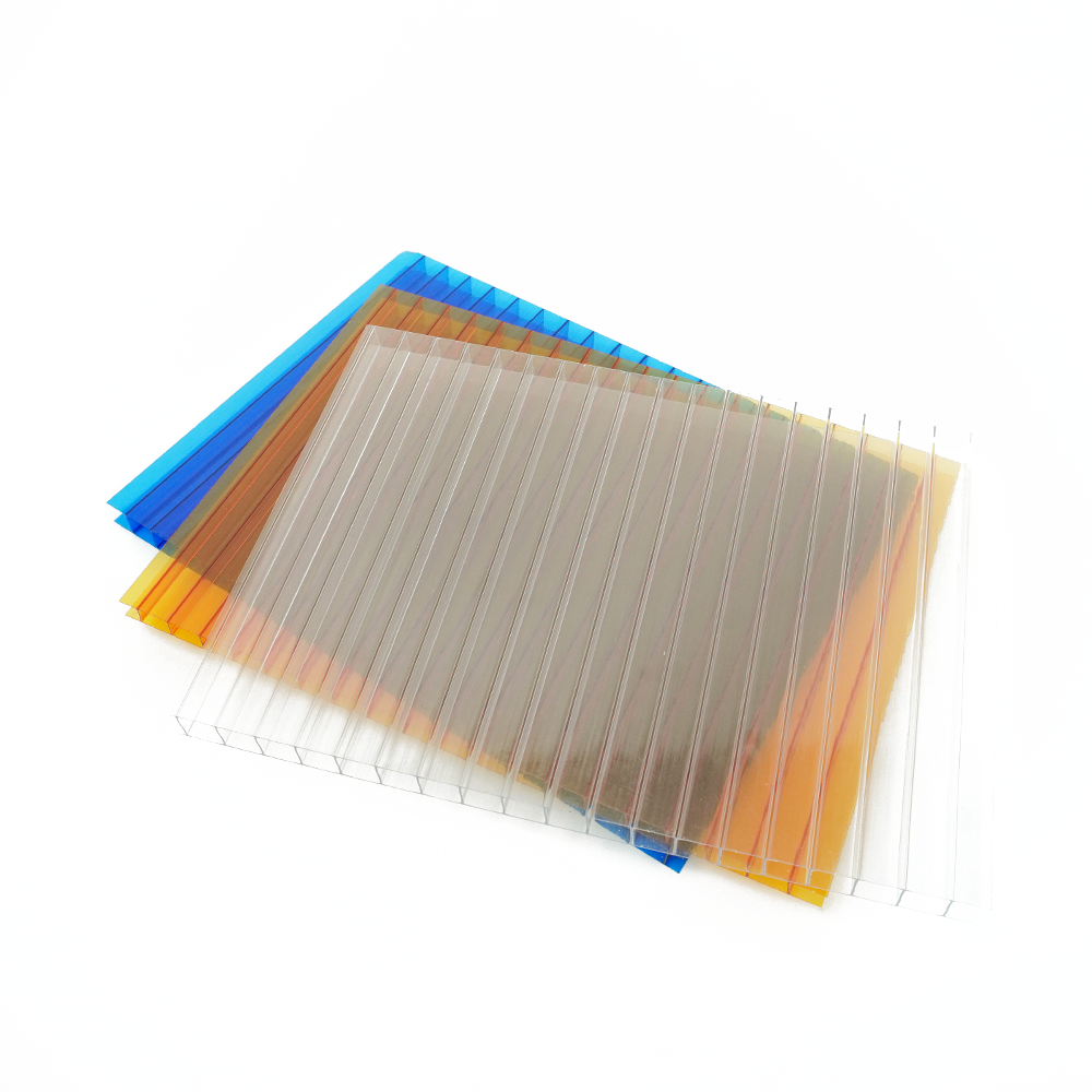 Fireproof Light Transmission Polycarbonate Hollow Sheet Price Bus Stop Building Material Polycarbonate Plastic Roofing Sheet