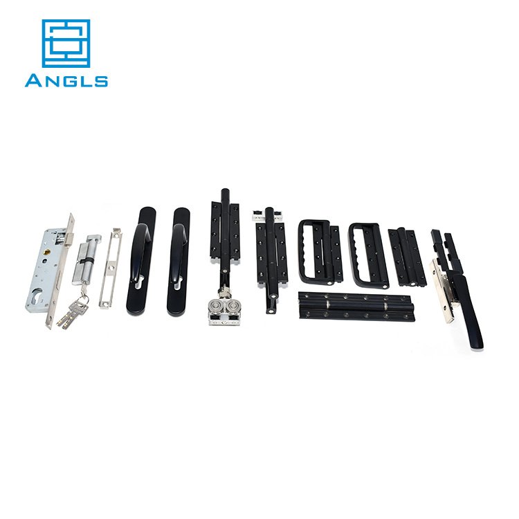Door Window Hinges Entry Folding Door Adjustable Hinge Hardware System Aluminium Folding Doors Roller Hinges Aluminum Bi-folding