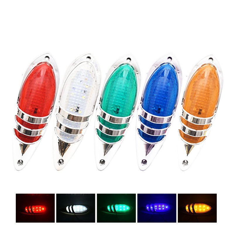 Superbleds Hot Selling Waterproof 9 Beads LED Fog Driving Trailer Lights Bullet Shape 24V Truck Side Maker LED Light Lamp