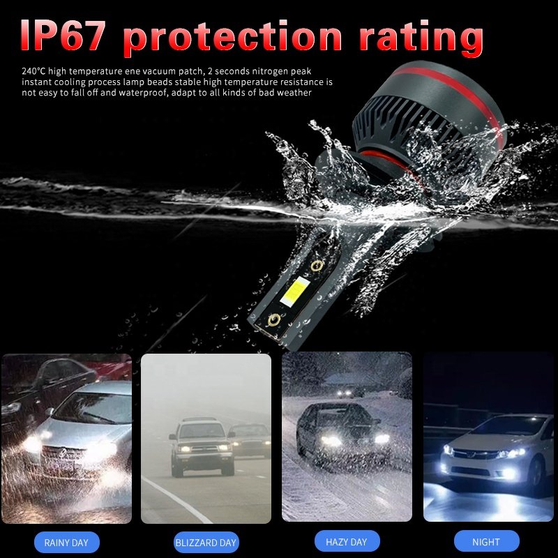 New Design High Power 76w 7400LM Car Bulbs Led Canbus H4 H1 H11 Led Headlight H7