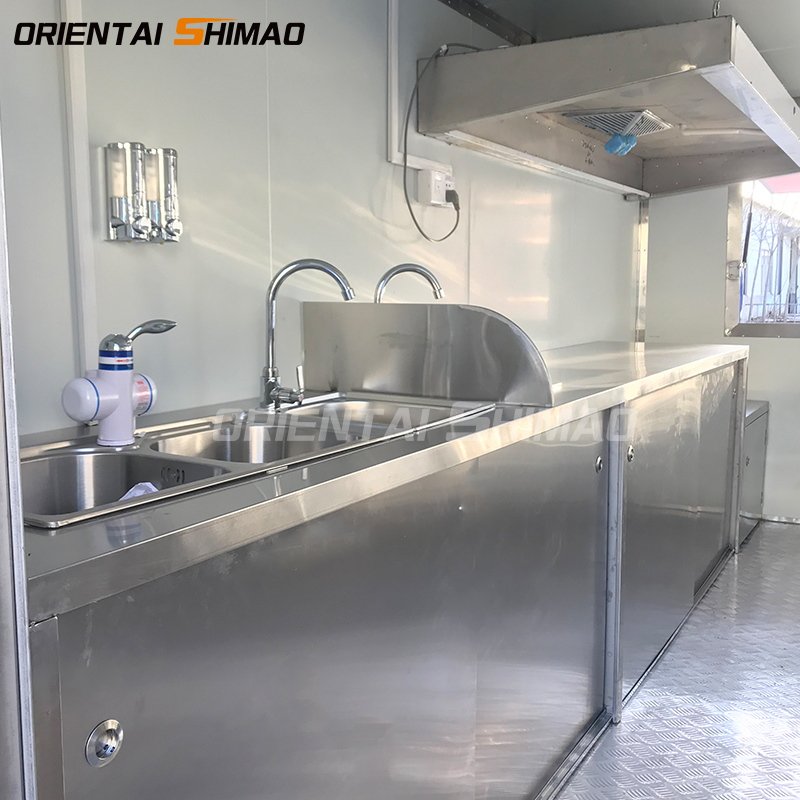 New Multifunctional Mobile Chinese Food Truck Cooffee Trucks With Frozen Yogurt Machine