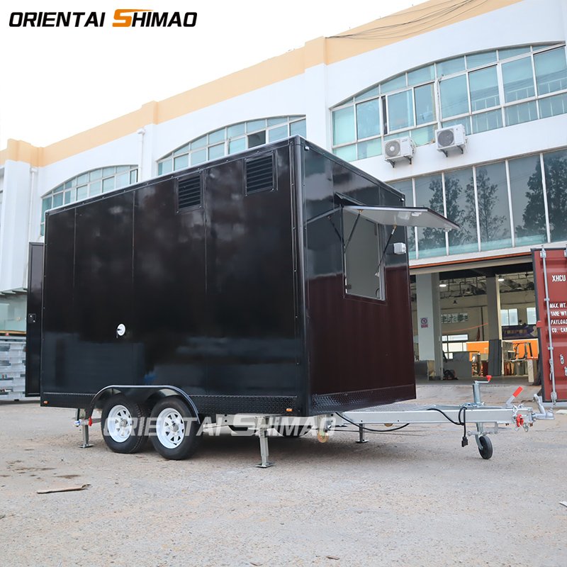 New Multifunctional Mobile Chinese Food Truck Cooffee Trucks With Frozen Yogurt Machine