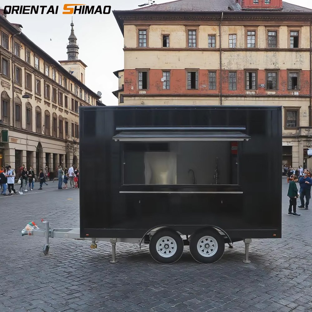 New Multifunctional Mobile Chinese Food Truck Cooffee Trucks With Frozen Yogurt Machine