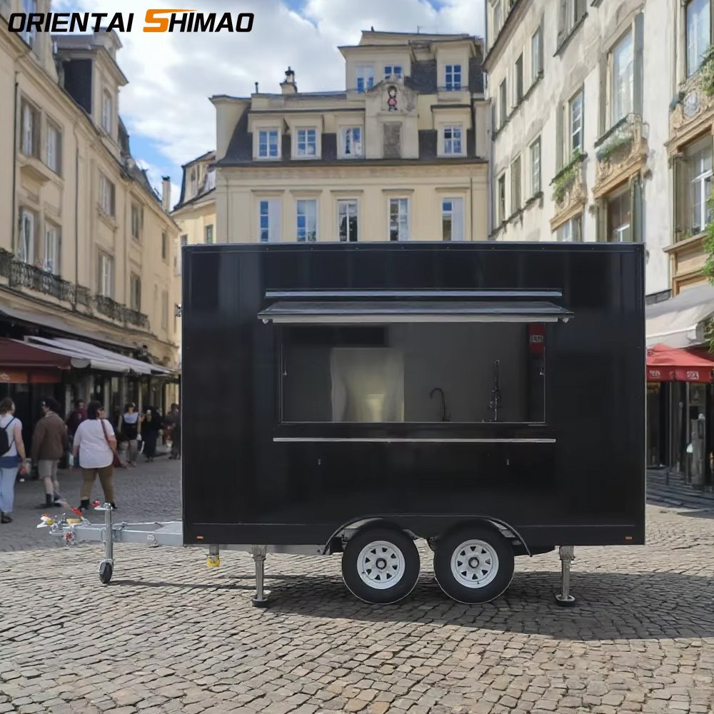 New Multifunctional Mobile Chinese Food Truck Cooffee Trucks With Frozen Yogurt Machine