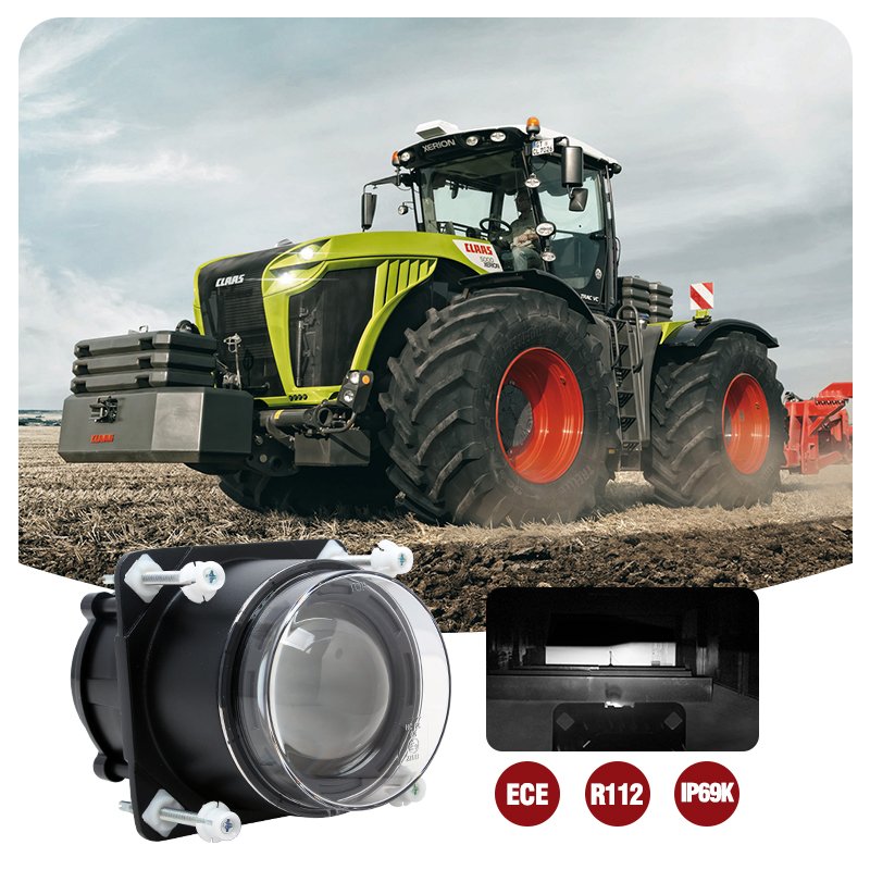 3.5 Inch Round Led Work Light 12V 24V 90mm 18W Low Beam Led Dipped Headlight Custom Car Light for Tractor Bus