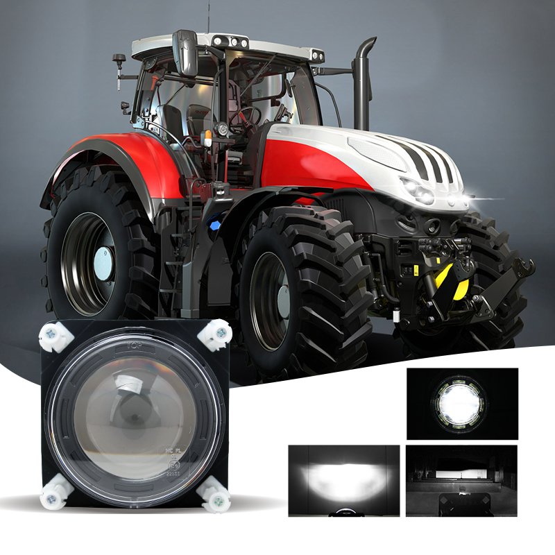 3.5 Inch Round Led Work Light 12V 24V 90mm 18W Low Beam Led Dipped Headlight Custom Car Light for Tractor Bus