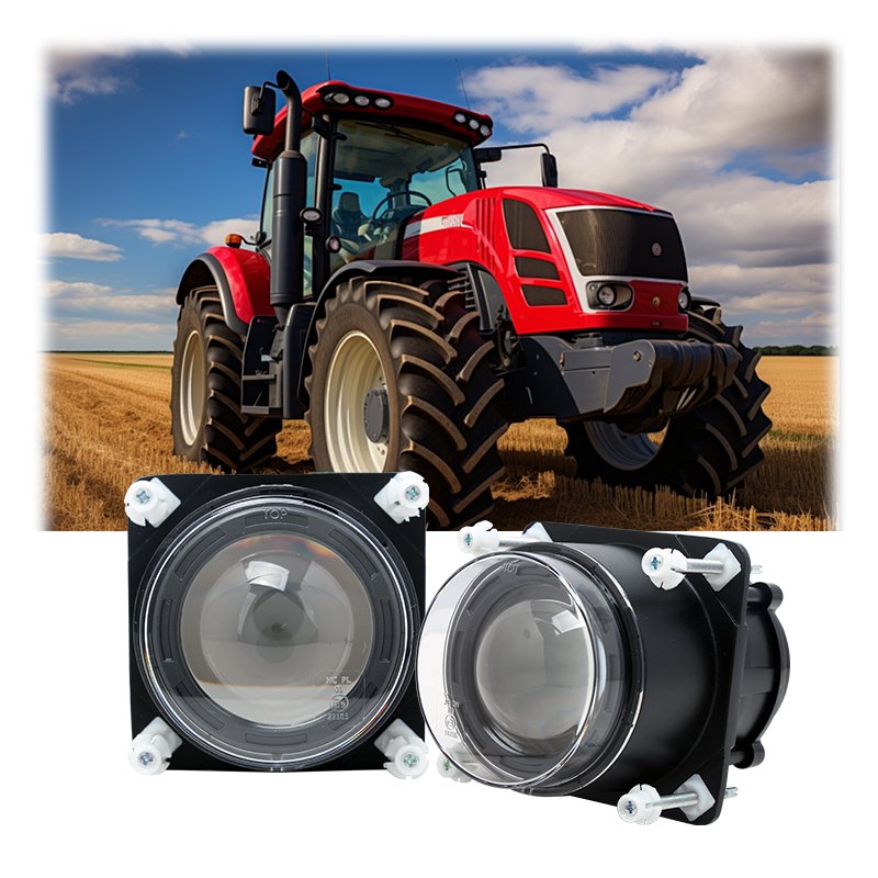 3.5 Inch Round Led Work Light 12V 24V 90mm 18W Low Beam Led Dipped Headlight Custom Car Light for Tractor Bus