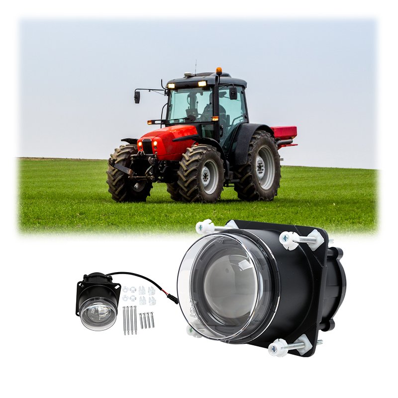 3.5 Inch Round Led Work Light 12V 24V 90mm 18W Low Beam Led Dipped Headlight Custom Car Light for Tractor Bus