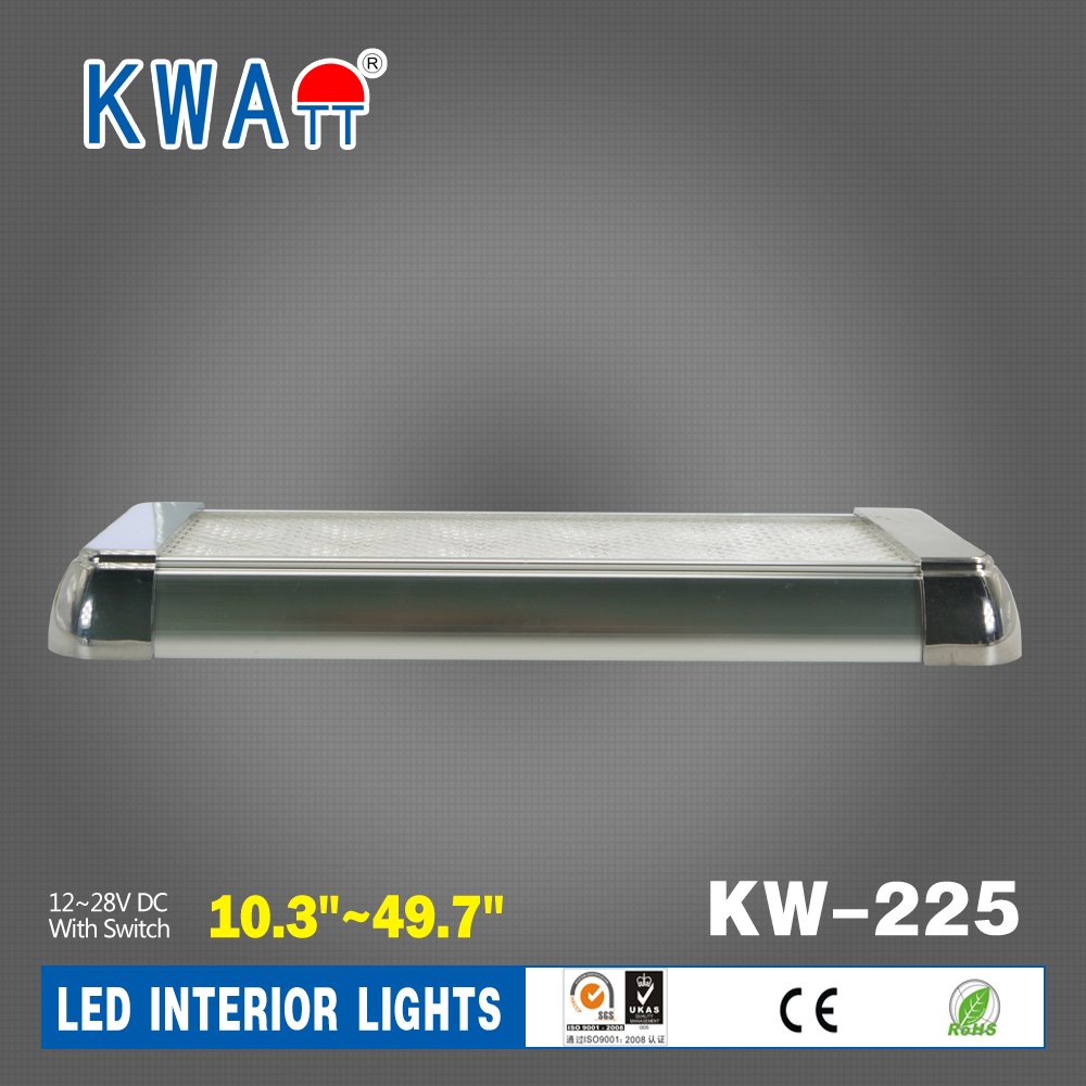 Factory Modern High Quality Newest 12-24V Rectangle Vehicle Car 12pcs LED Interior Lights for CarS,Cabin,RV With CE RoHS