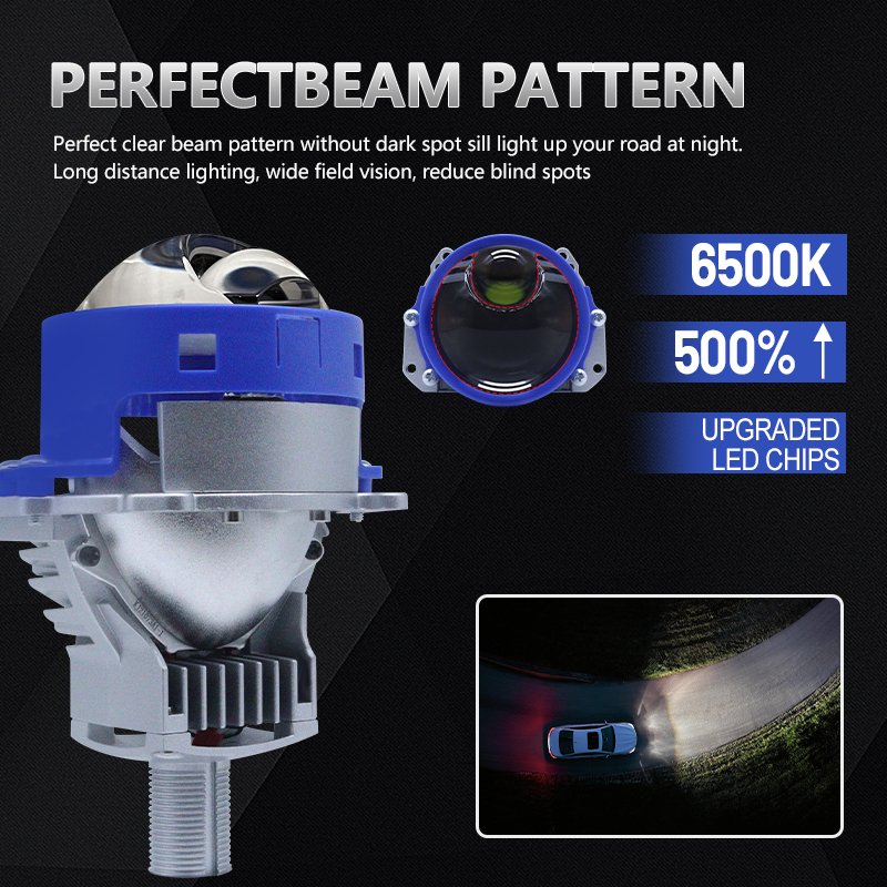 High Low Beam High Power H7 Led Headlights C-P70 Universal Auto Led Light 50w 3.0 Inch Bi Led Fog Light Headlight Laser Lens