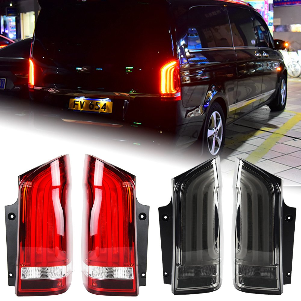 Car Lights for Benz Vito Led Tail Lamp 2014up W447 Dynamic Signal Tail Light Animation Rear Stop Brake Reverse Auto Accessories