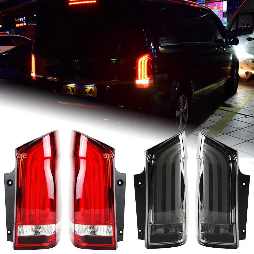 Car Lights for Benz Vito Led Tail Lamp 2014up W447 Dynamic Signal Tail Light Animation Rear Stop Brake Reverse Auto Accessories
