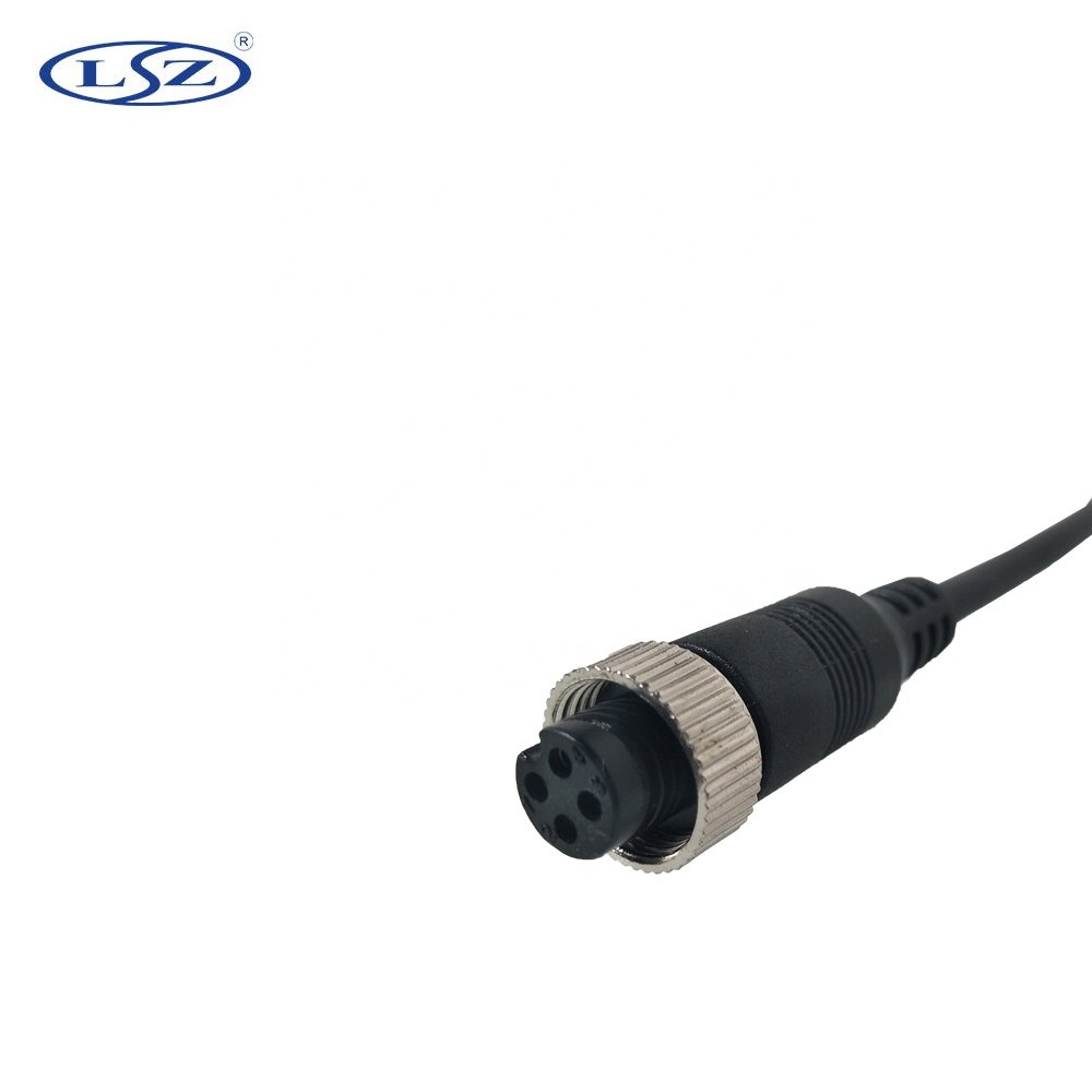 LSZ Truck Van Train Bus Trailer RV Camera Adapter Line MDVR Accessories Transfer 4 Pin Aviation Female Connector Cable