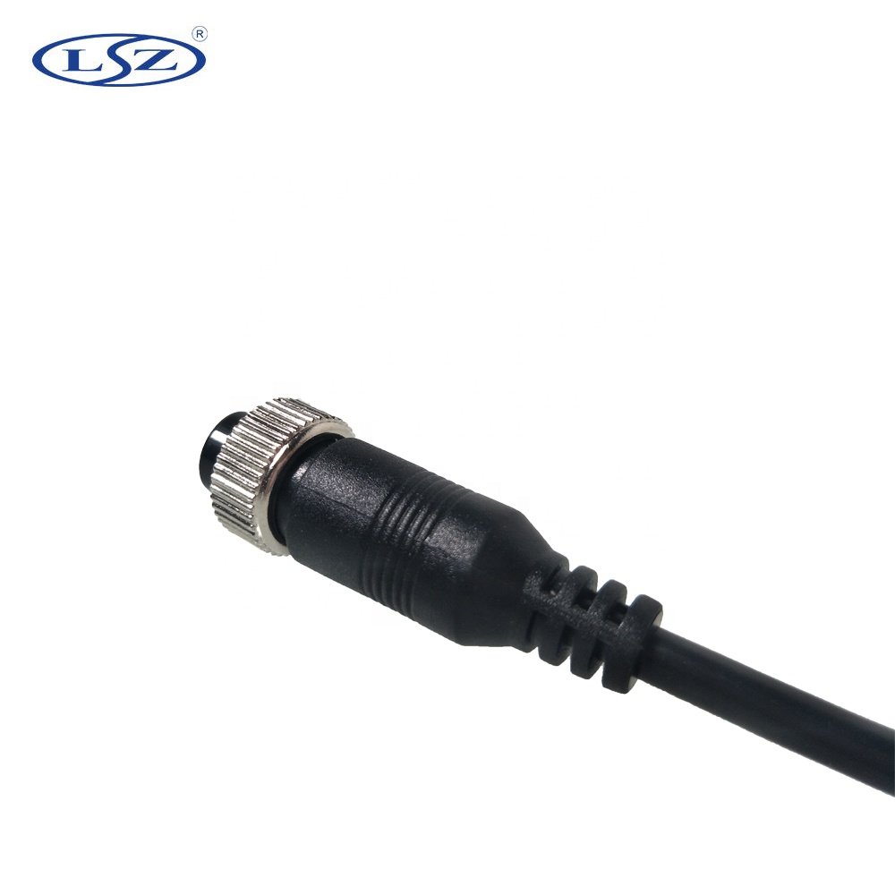 LSZ Truck Van Train Bus Trailer RV Camera Adapter Line MDVR Accessories Transfer 4 Pin Aviation Female Connector Cable