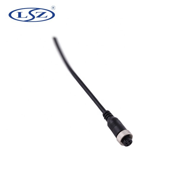 LSZ Truck Van Train Bus Trailer RV Camera Adapter Line MDVR Accessories Transfer 4 Pin Aviation Female Connector Cable