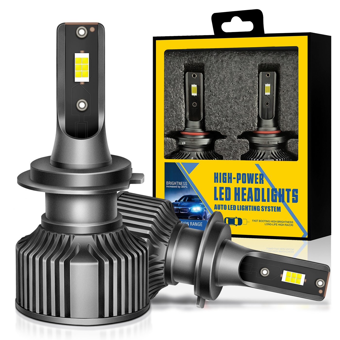 50W Auto Head Fog Light H1 H3 9005 Hb3 9006 Hb4 H7 9012 H11 H8 Led Head Lighting H4 H8 H9 H19 H16 Car Led Headlight Bulb