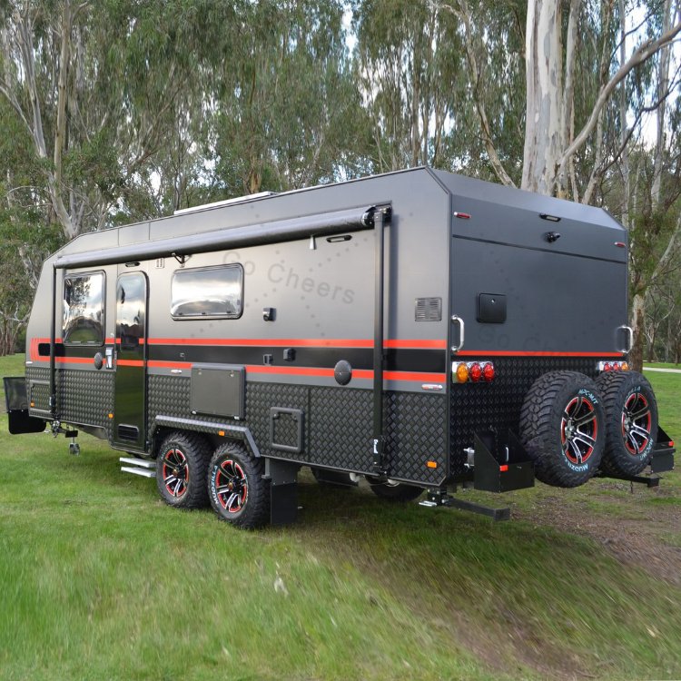 GoCheers Motorhome Camper 4x4 Travel Trailer Off Road with Shower Toilet Kitchen Van Luxury Rvs Caravan House for Sale