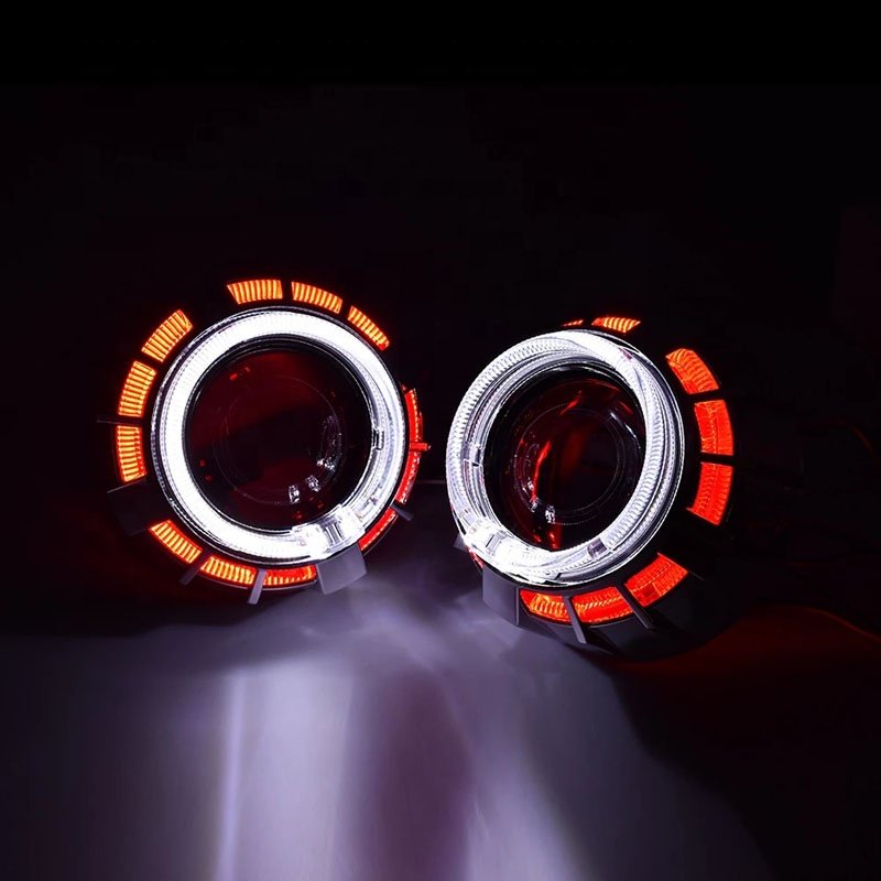 AES G1 Dual CCFL Angel Eyes Bi-Xenon Projector Lens Kit with 2.5/3.0inch H1 SUPER-WST Projector