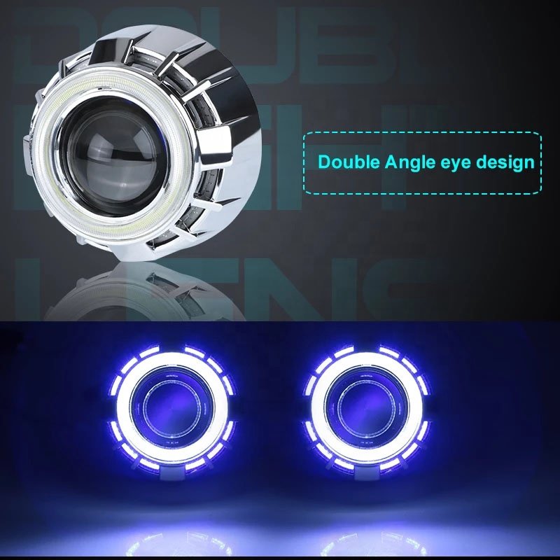 AES G1 Dual CCFL Angel Eyes Bi-Xenon Projector Lens Kit with 2.5/3.0inch H1 SUPER-WST Projector