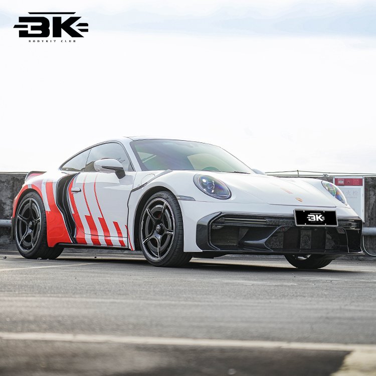 911 992 Carrera Upgrade Bra-Bus 900 Rocket R Style Bodykit Half Carbon Dry Carbon Full Body Parts Front Rear Bumper For Porsche