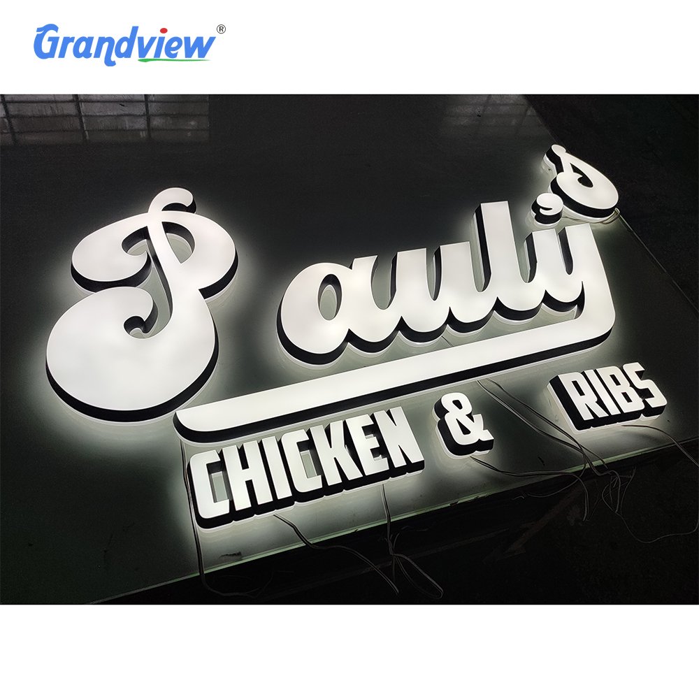 Customized Indoor Outdoor Acrylic Illuminated Signs Acrylic Signage of Commercial Signage