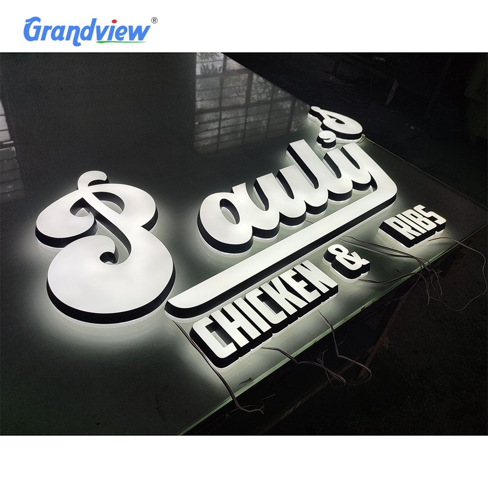Customized Indoor Outdoor Acrylic Illuminated Signs Acrylic Signage of Commercial Signage