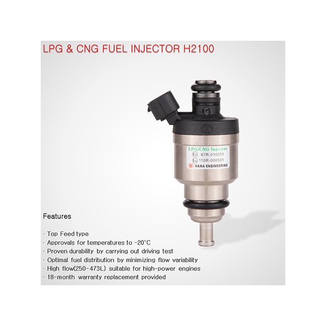 Popular Service Provide Gas Injector Engine Parts Good Quality Single Item Ensure the Fuel Injection H2100 LPG/ CNG Injecto