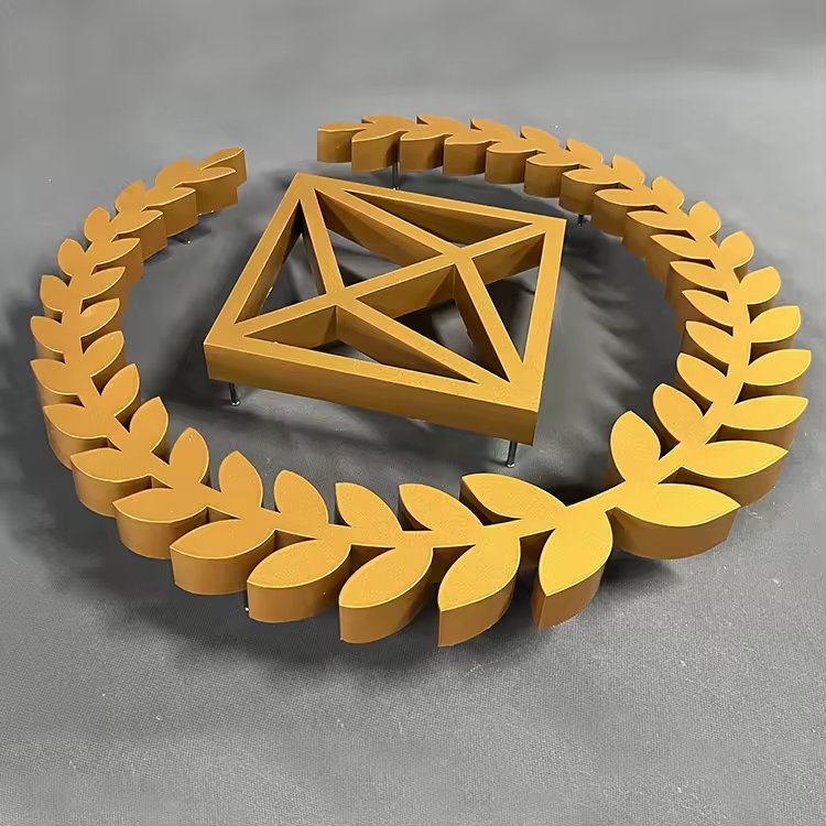 Hotel Brass Metal Letter Signs Brass Identification Brushed Surface Golden Letter Metal Number Brass Letter Sign