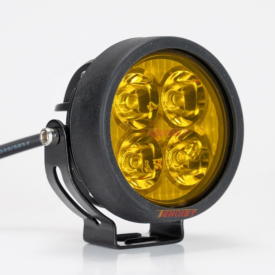 New Super Bright 3 Inch White Yellow Spot LED Work Driving Head Fog Light for Motorcycle Truck Car SUV Offroad ATV UTV BUS 9-30V