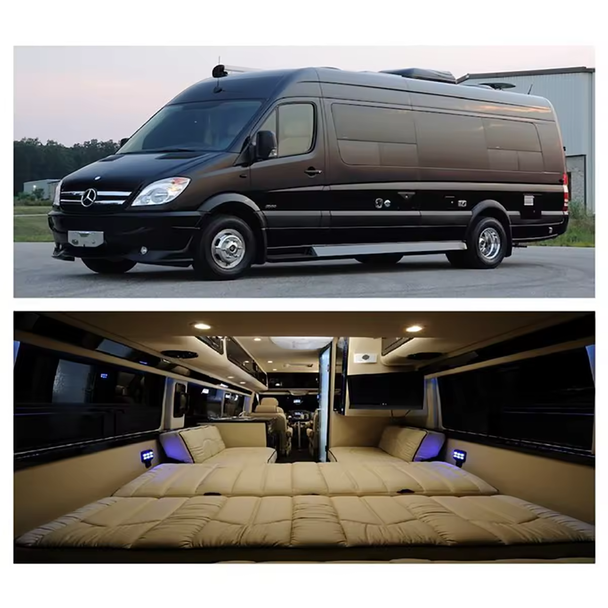 Sprinter Passenger Bus 906 Seat Convertible Bench Ski Seat Driver Mercedes Sprinter VAN Upgrade